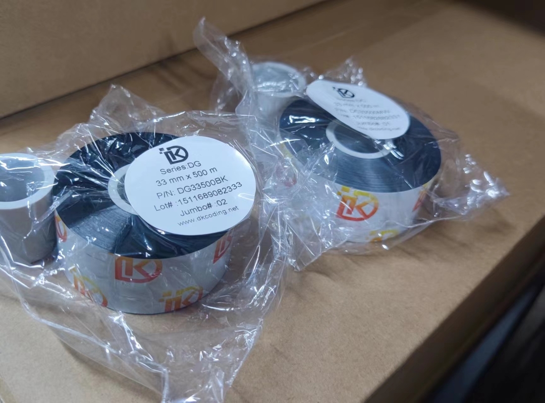 55mm*600mtr White Thermal Transfer Ribbon / Resin Ribbon For Barcode Printer Oilproof