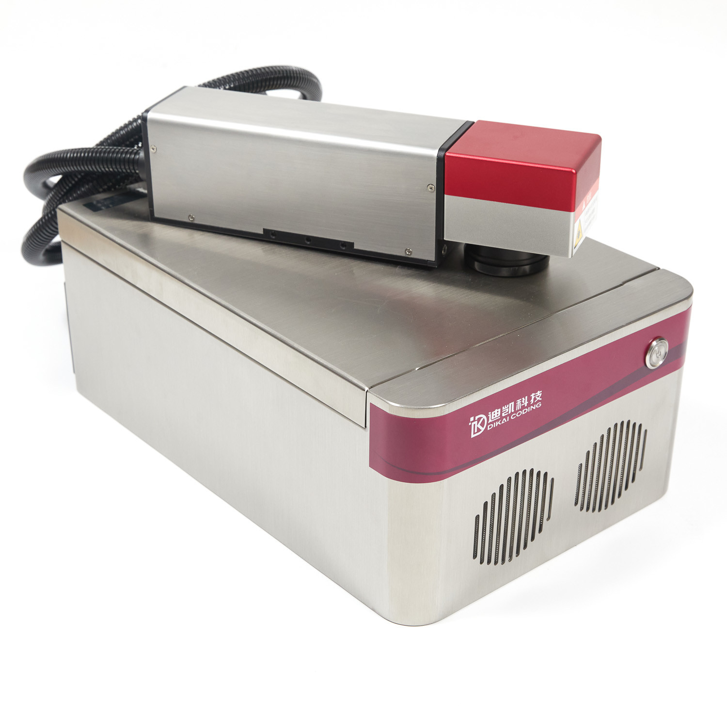 Dikai IP65 20w Fiber Laser Marking Machine Engraver Air Cooling