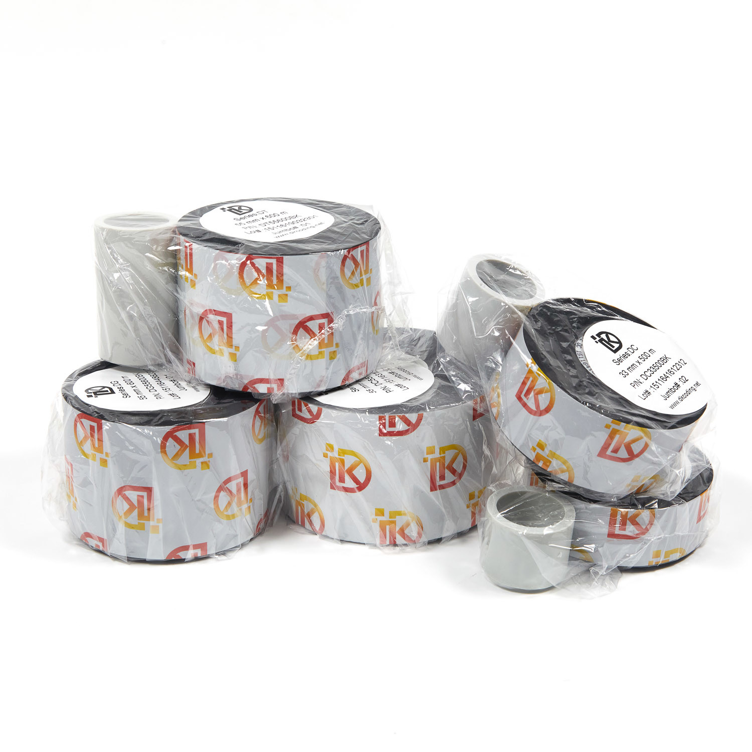 55mm*600mtr White Thermal Transfer Ribbon / Resin Ribbon For Barcode Printer Oilproof
