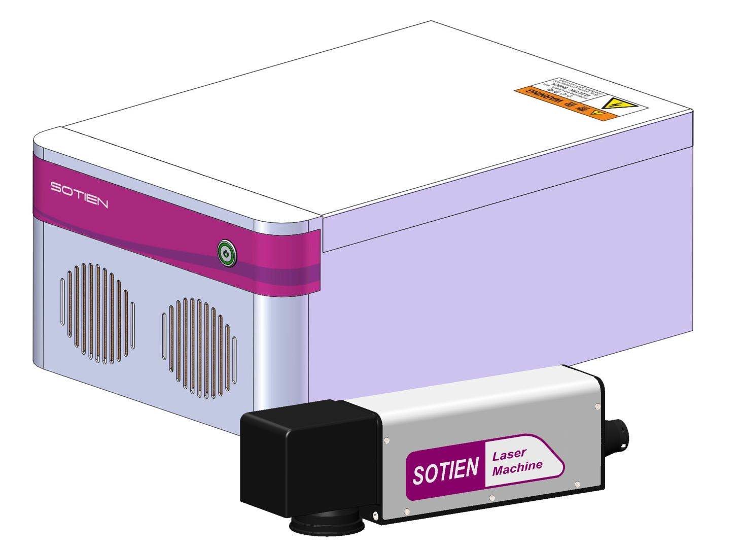 Dikai IP65 20w Fiber Laser Marking Machine Engraver Air Cooling