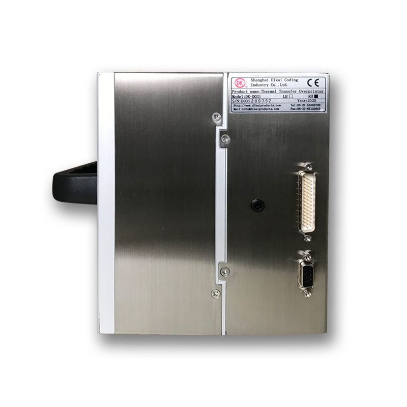 DIKAI D03S 32mm Θερμικό Μεταφορά Overprinter με AC100-240V 50/60Hz ισχύ και 6bar/90psi παροχή αέρα για 32x60mm/32x100mm περιοχή εκτύπωσης