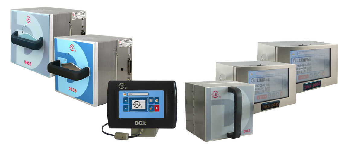 Θερμικός εκτυπωτής μεταφοράς Dikai D05S με περιοχή εκτύπωσης 53mm*150mm, ταχύτητα εκτύπωσης 2-36 m/λεπτό και τροφοδοσία AC 220V/50Hz 110V/60Hz