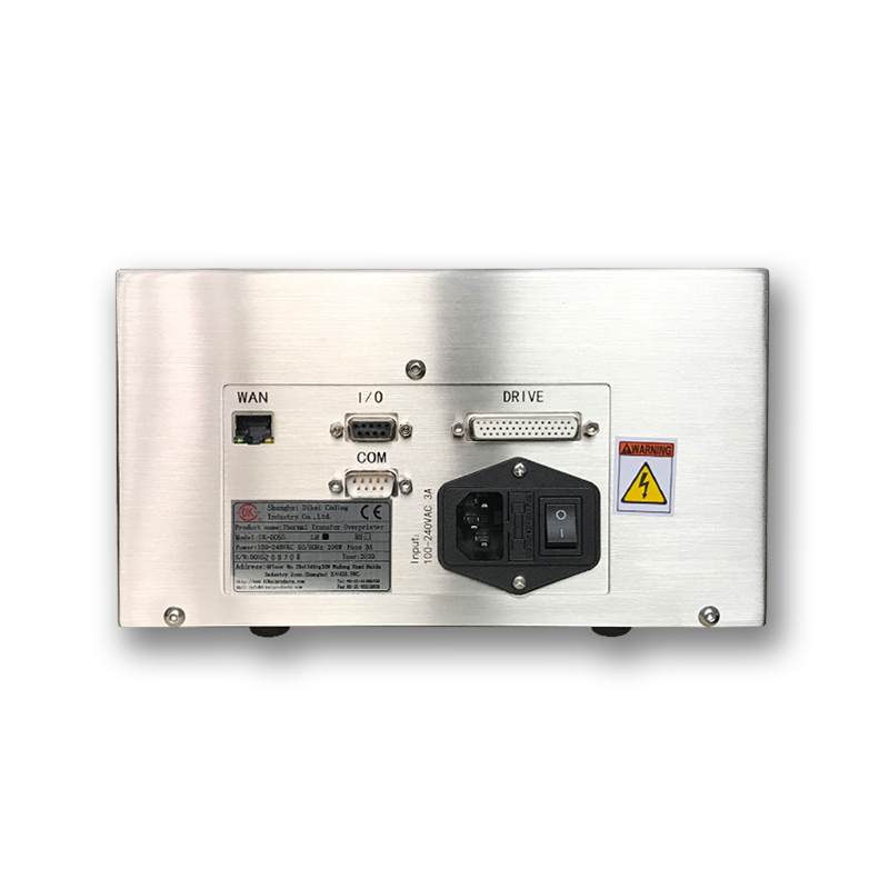 DIKAI D05S Αυτοματοποιημένος υπεργογράφος θερμικής μεταφοράς με 53mm * 150mm Max Print Area και 6bar / 90psi παροχή αέρα